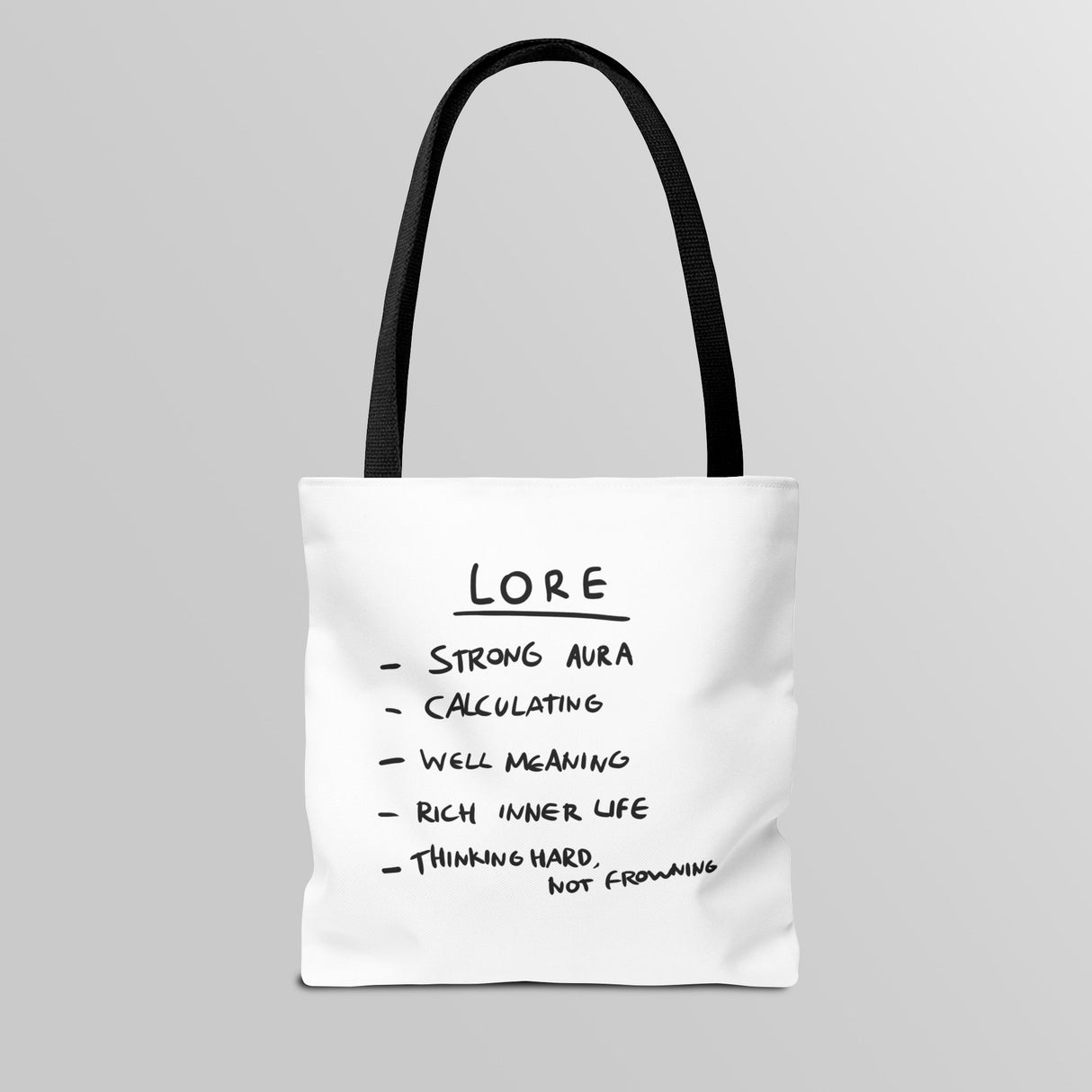 "Fusto" Illustration White Tote Bag - Lil' Fellas by Ben Mills