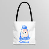 "I'm Not Salty" Cheeky Salt Shaker White Tote Bag - Floofles by Brandon Ellis