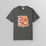 "Why Are You Talking?" Illustrated Grumpy Bear Unisex T-Shirt - Floofles by Brandon Ellis
