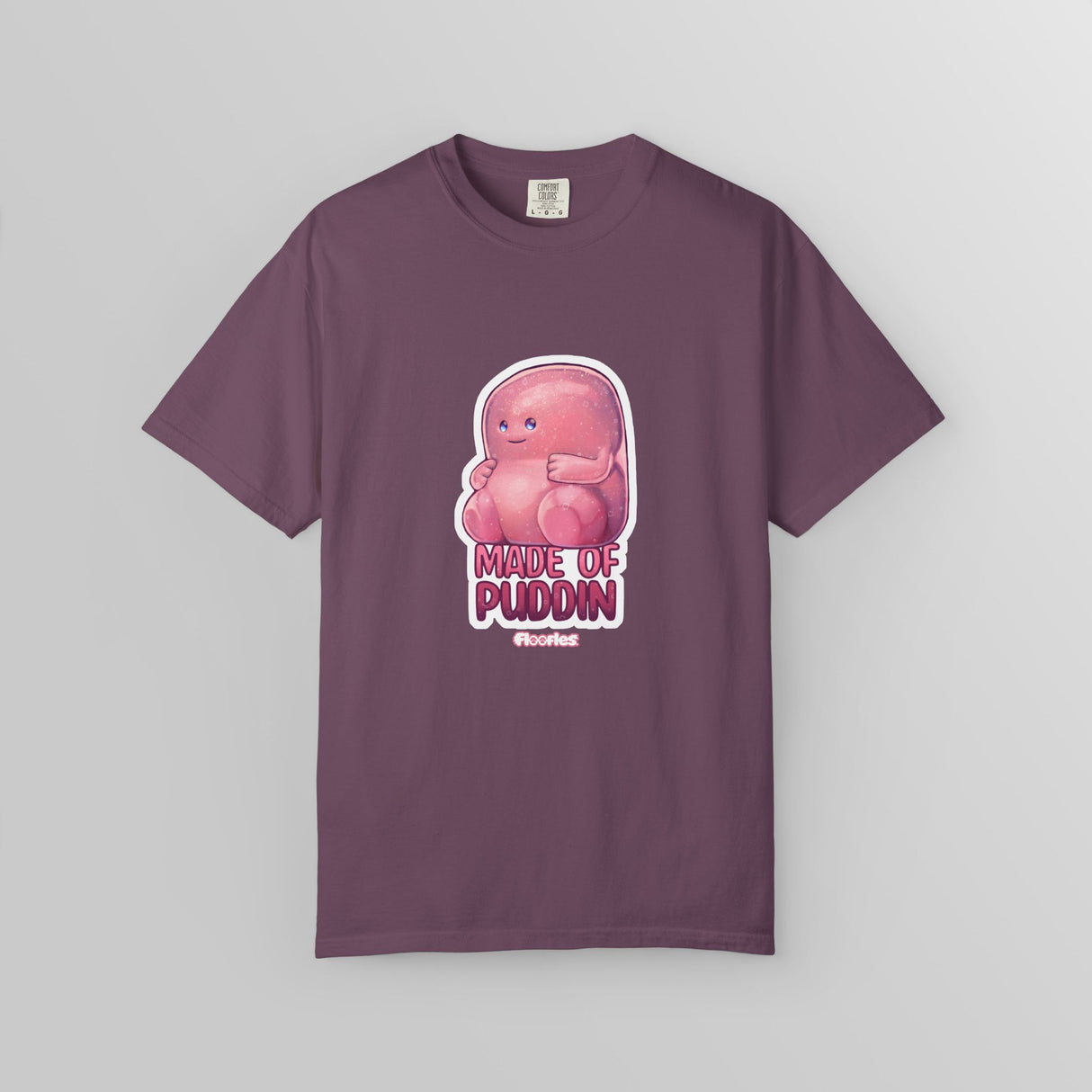 "Made Of Puddin'" Illustrated Cute Unisex T-Shirt - Floofles by Brandon Ellis