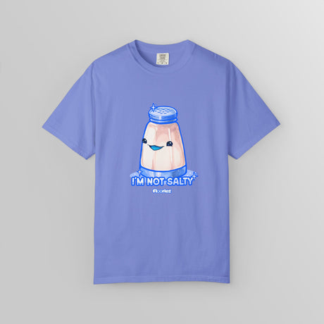 "I'm Not Salty" Illustrated Cheeky Salt Shaker Unisex T-Shirt - Floofles by Brandon Ellis