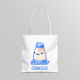 "I'm Not Salty" Cheeky Salt Shaker White Tote Bag - Floofles by Brandon Ellis