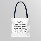"Slambo" Illustrated White Tote Bag - Lil' Fellas by Ben Mills