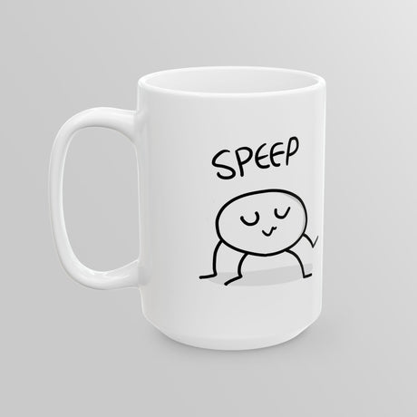"Speep" Illustrated White Mug - Lil' Fellas by Ben Mills