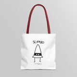 "Slambo" Illustrated White Tote Bag - Lil' Fellas by Ben Mills