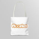 'Bad To The Bone" Floofles White Tote Bag - by Brandon Ellis