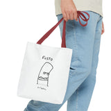 "Fusto" Illustration White Tote Bag - Lil' Fellas by Ben Mills
