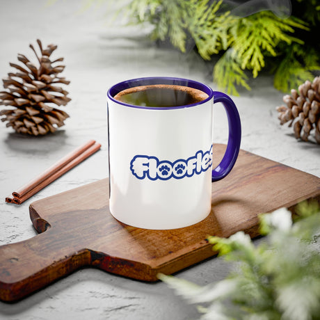 “Wish Upon a Star” Cute Dinosaur Blue Accent Mug – Floofles by Brandon Ellis