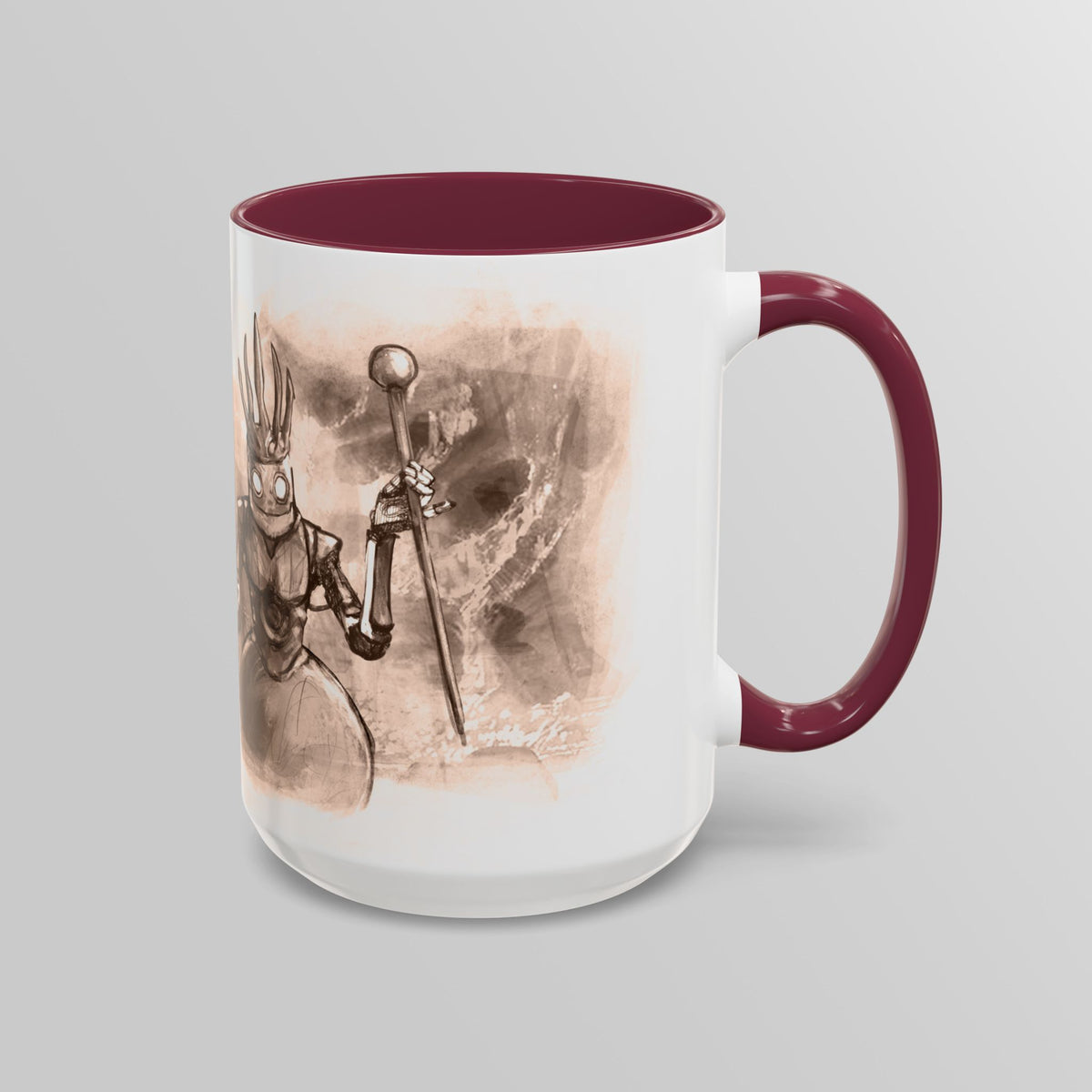 "The Clockwork King" - Ruin Steampunk Mug by Brandon Ellis