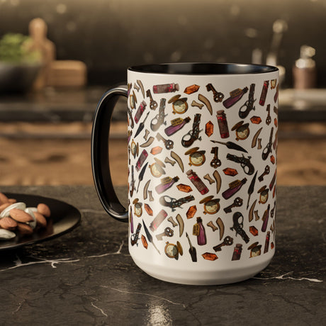 "Clutter from the Workbench" - Ruin Steampunk Mug by Brandon Ellis