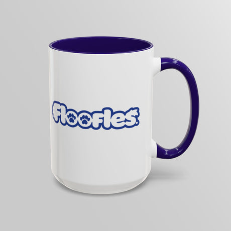 “Wish Upon a Star” Cute Dinosaur Blue Accent Mug – Floofles by Brandon Ellis