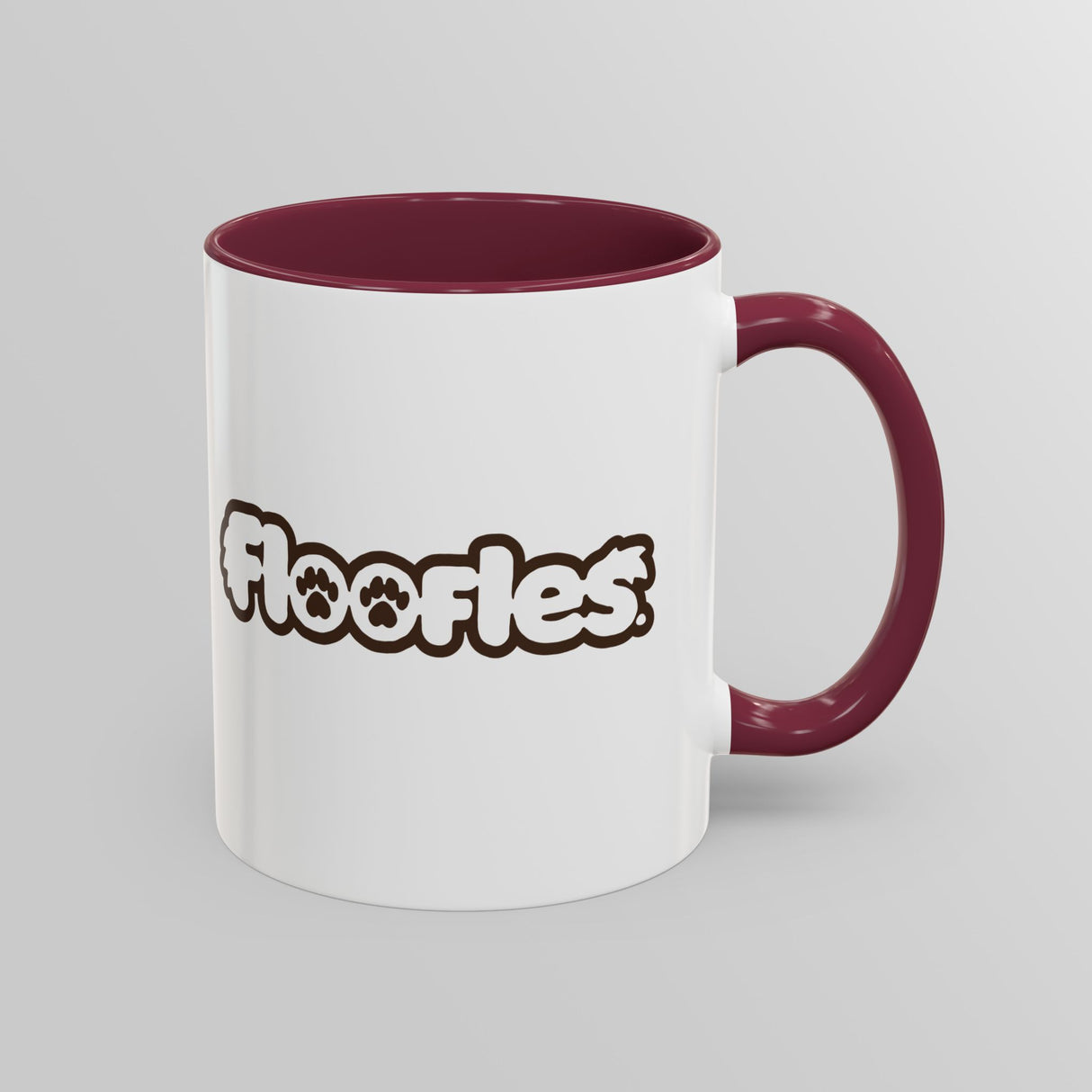 “Pathetic” Judgy Owl Maroon Accent Mug – Floofles by Brandon Ellis