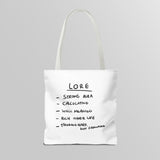 "Fusto" Illustration White Tote Bag - Lil' Fellas by Ben Mills