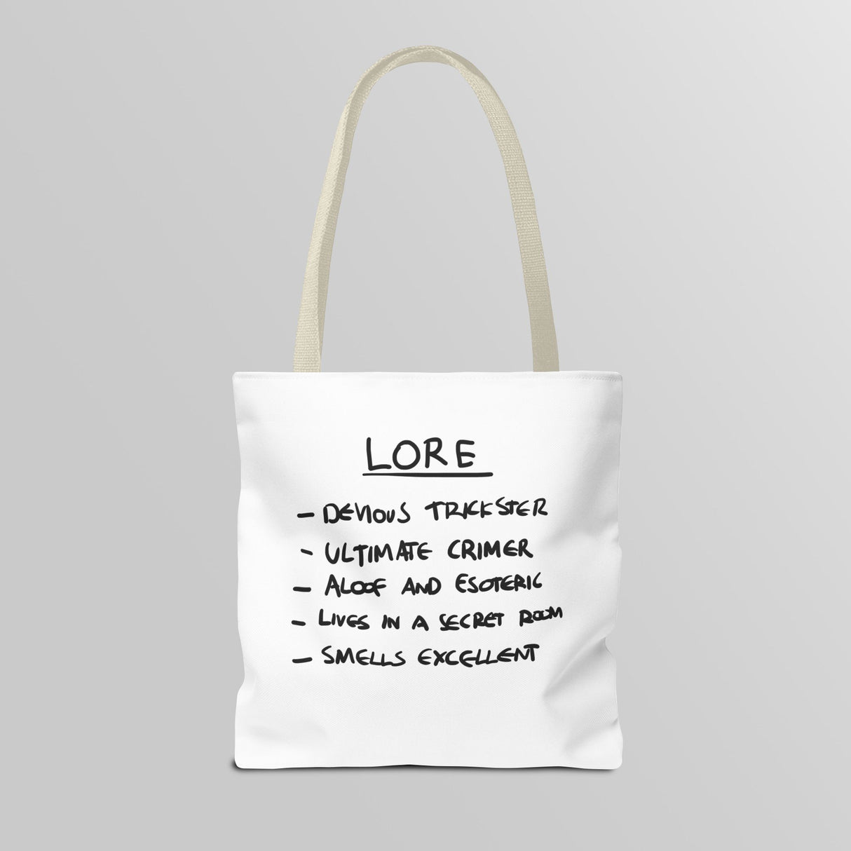 "Slambo" Illustrated White Tote Bag - Lil' Fellas by Ben Mills
