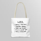 "Slambo" Illustrated White Tote Bag - Lil' Fellas by Ben Mills