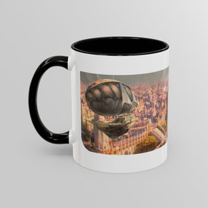 "The Golden Spire" - Ruin Steampunk Mug by Brandon Ellis