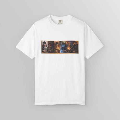 "The Characters of Ruin" - Ruin Steampunk Unisex T-Shirt by Brandon Ellis