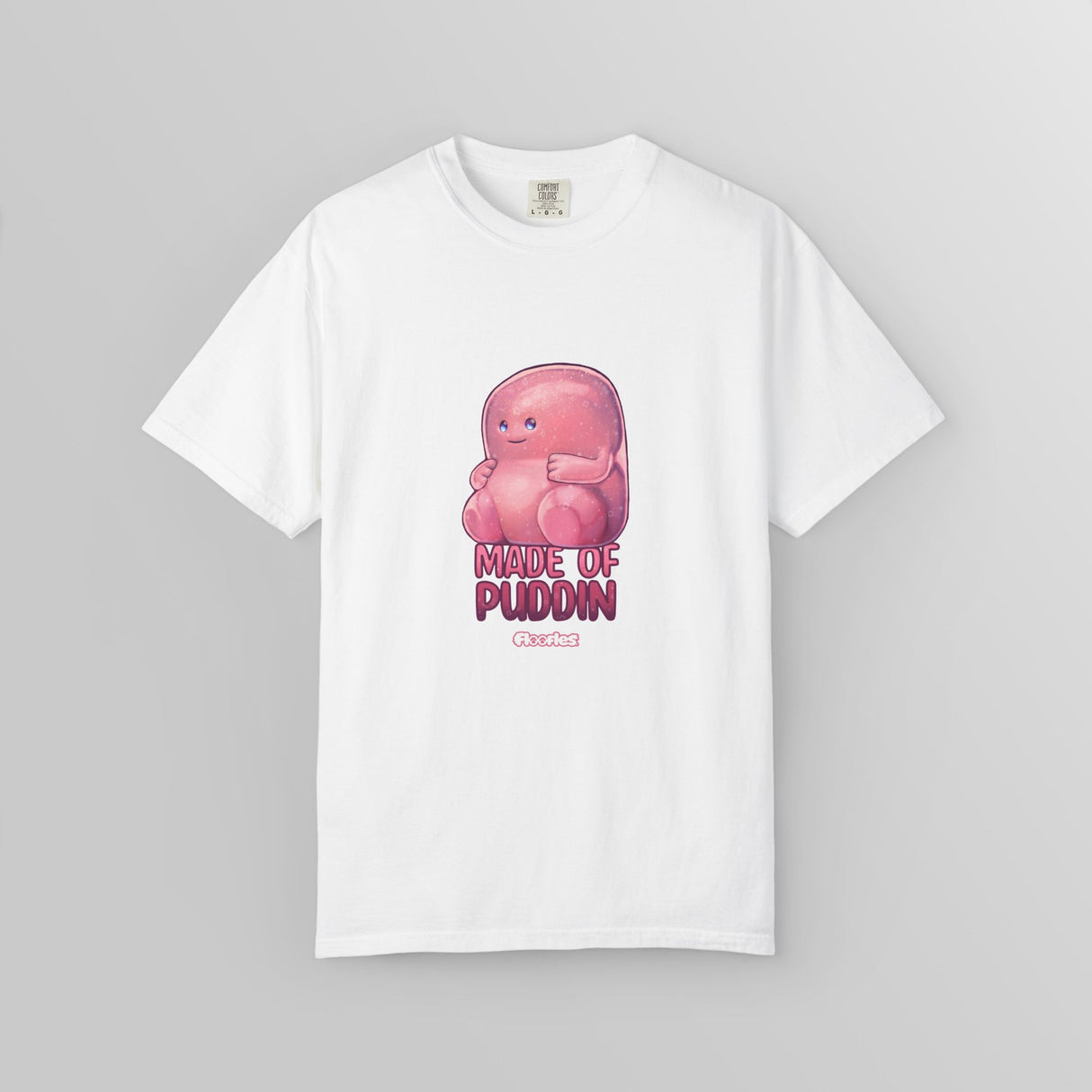 "Made Of Puddin'" Illustrated Cute Unisex T-Shirt - Floofles by Brandon Ellis