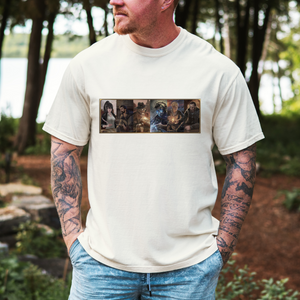 "The Characters of Ruin" - Ruin Steampunk Unisex T-Shirt by Brandon Ellis