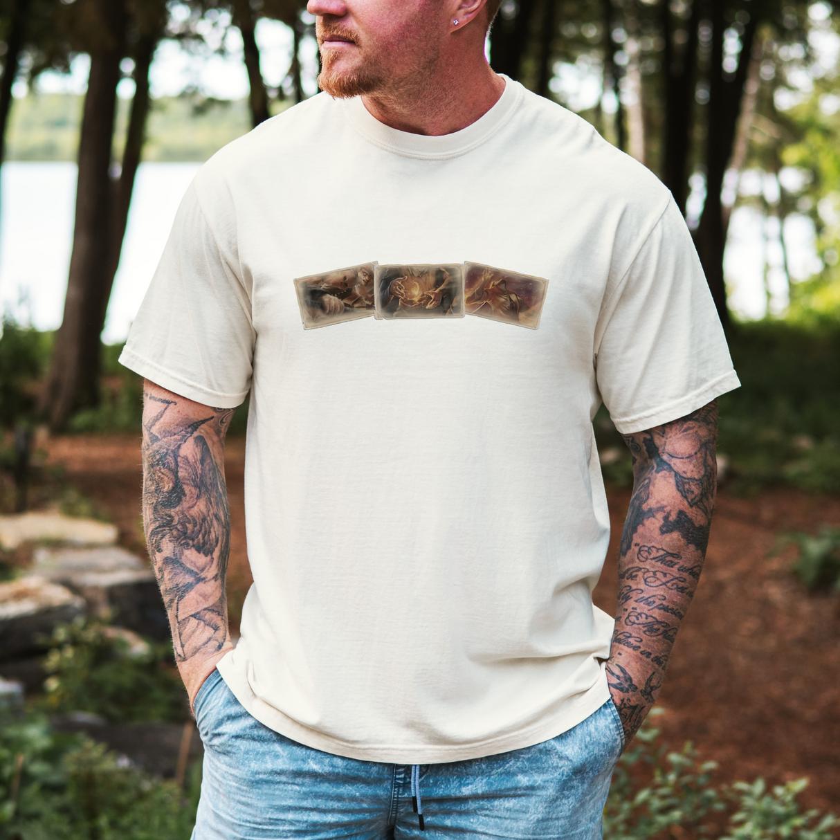 "Fragments of Ruin" - Ruin Steampunk Unisex T-Shirt by Brandon Ellis