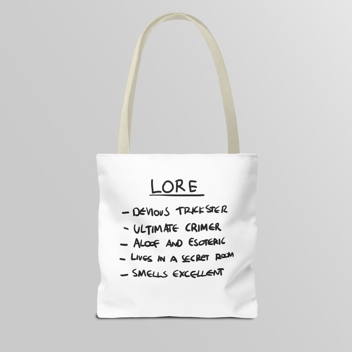 "Slambo" Illustrated White Tote Bag - Lil' Fellas by Ben Mills