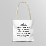 "Slambo" Illustrated White Tote Bag - Lil' Fellas by Ben Mills