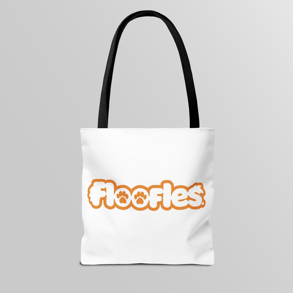 'Bad To The Bone" Floofles White Tote Bag - by Brandon Ellis