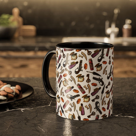 "Clutter from the Workbench" - Ruin Steampunk Mug by Brandon Ellis