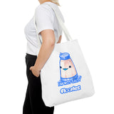 "I'm Not Salty" Cheeky Salt Shaker White Tote Bag - Floofles by Brandon Ellis