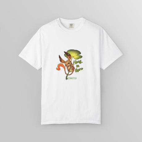 “Hang In There” Illustrated Adorable Woodland Creature Unisex T-Shirt - Floofles by Brandon Ellis