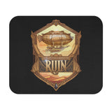 Ruin Emblem Steampunk Airship Black Mouse Mat