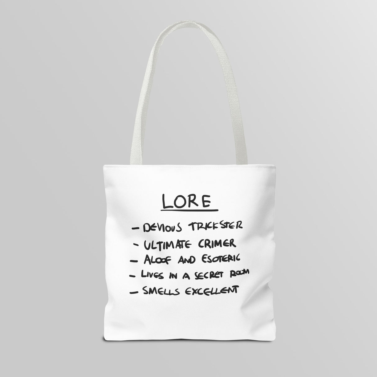 "Slambo" Illustrated White Tote Bag - Lil' Fellas by Ben Mills