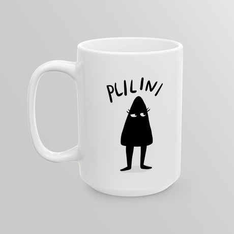 "Plilini" Illustrated White Mug - Lil' Fellas by Ben Mills