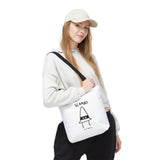 "Slambo" Illustrated White Tote Bag - Lil' Fellas by Ben Mills