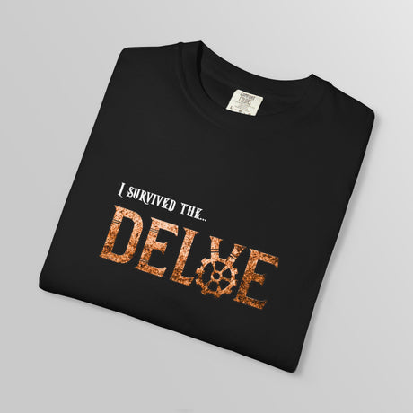 "I Survived The Delve" - Ruin Steampunk Unisex T-Shirt by Brandon Ellis