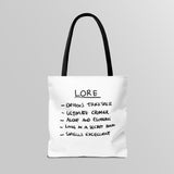 "Slambo" Illustrated White Tote Bag - Lil' Fellas by Ben Mills