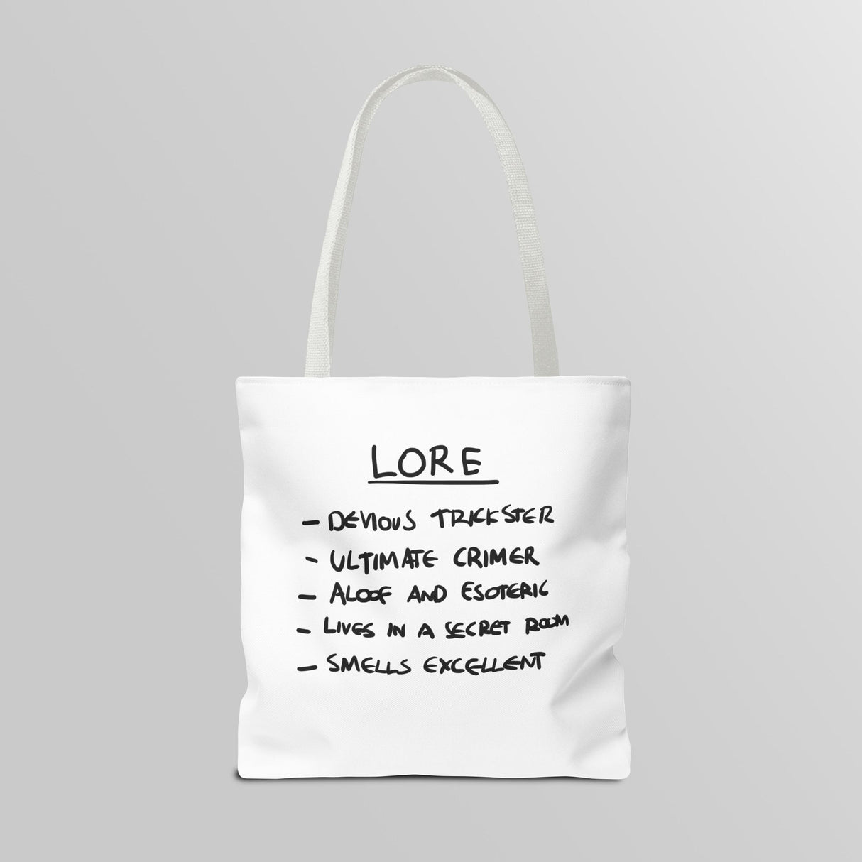 "Slambo" Illustrated White Tote Bag - Lil' Fellas by Ben Mills
