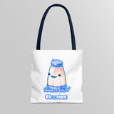"I'm Not Salty" Cheeky Salt Shaker White Tote Bag - Floofles by Brandon Ellis