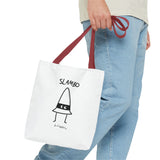 "Slambo" Illustrated White Tote Bag - Lil' Fellas by Ben Mills