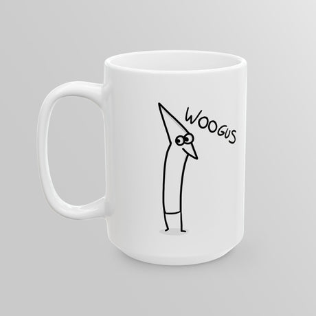 "Woogus" Illustrated White Mug - Lil' Fellas by Ben Mills