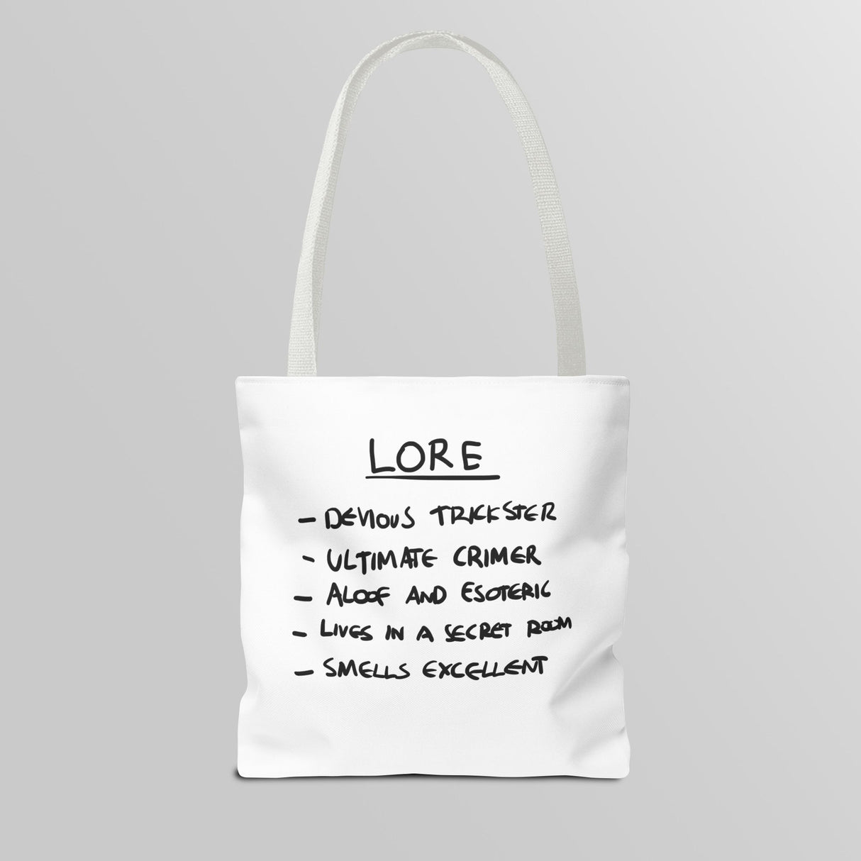 "Slambo" Illustrated White Tote Bag - Lil' Fellas by Ben Mills