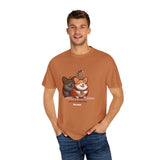 "Loading" Illustrated Ditzy Corgi Unisex T-Shirt - Floofles by Brandon Ellis
