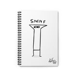 "Sninf" Illustrated White Lined Spiral Notebook - Lil' Fellas by Ben Mills