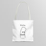 "Fusto" Illustration White Tote Bag - Lil' Fellas by Ben Mills