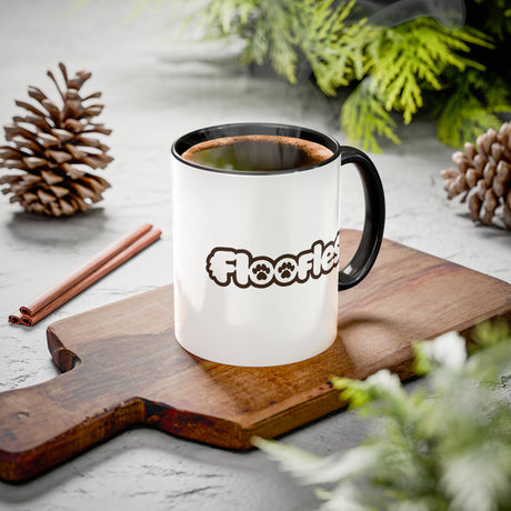“I Have Arrived” Majestic Cat Black Accent Mug – Floofles by Brandon Ellis
