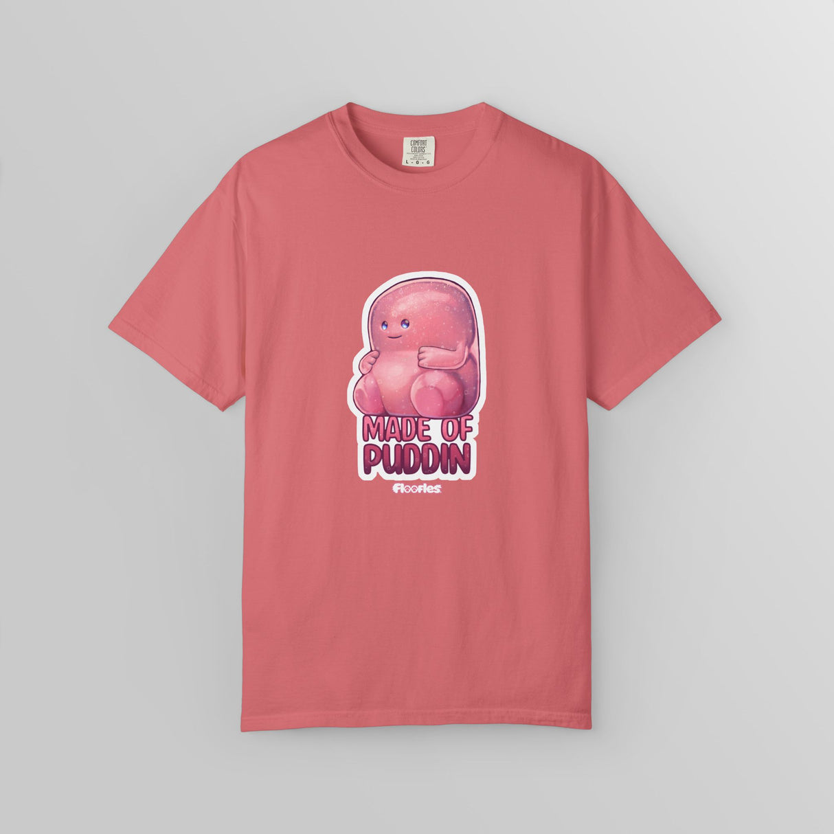"Made Of Puddin'" Illustrated Cute Unisex T-Shirt - Floofles by Brandon Ellis