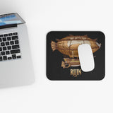 Steampunk Airship Mouse Pad | Gaming Accessory, Office Decor, Unique Gift, Computer Mouse Mat, Desk Organizer