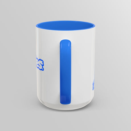 “I’m Not Salty” Cheeky Salt Shaker Blue Accent Mug – Floofles by Brandon Ellis