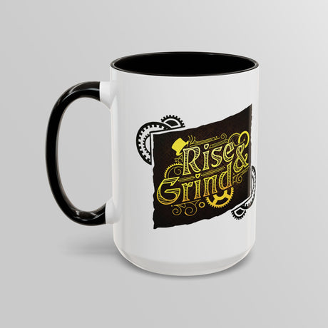 "Rise and Grind" - Ruin Steampunk Mug by Brandon Ellis