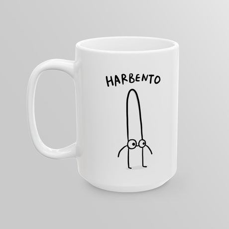 "Harbento" Illustrated White Mug - Lil' Fellas by Ben Mills